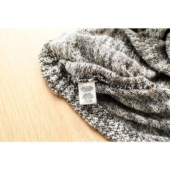 Lou & Grey Womens Knit Top L Black & White Short Sleeve sweater - Picture 6 of 8